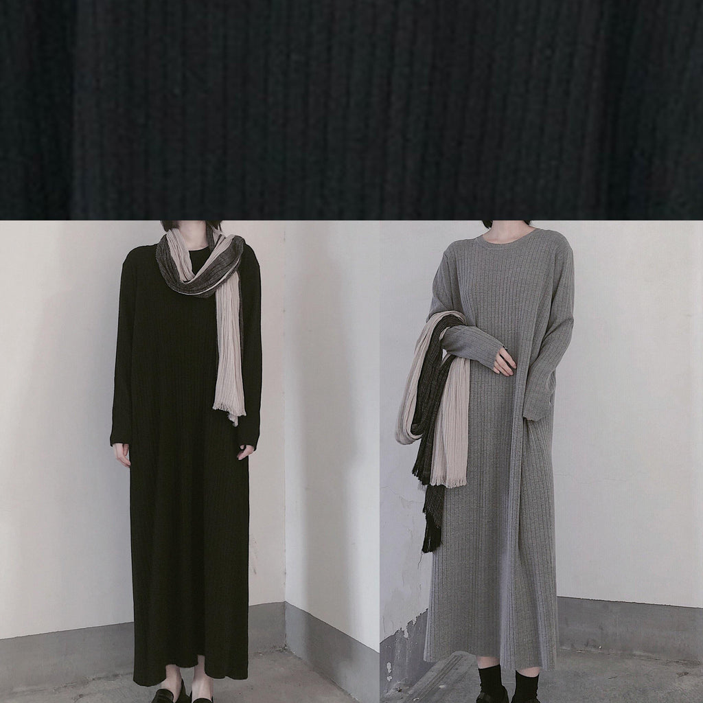 冬用 グレーセーターリファッション